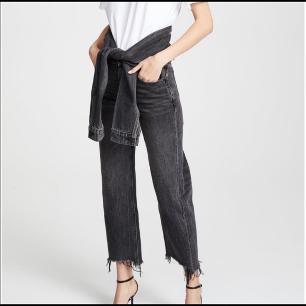 Alexander Wang Stack Tie Crop Jeans